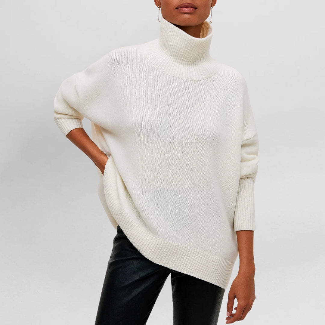 Stefanie | Pull Chaud et Raffiné avec Col Montant