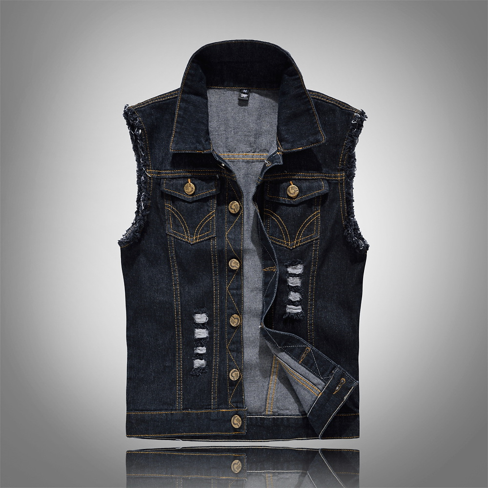 Gilet en denim pour homme
