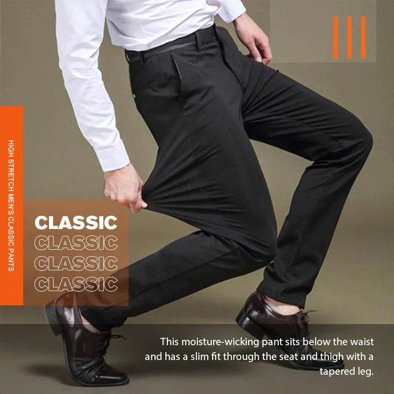 (Achetez 2, livraison gratuite) Fliwos Slimastrouser PANTALON CLASSIQUE HOMME HAUTE ÉLASTICITÉ