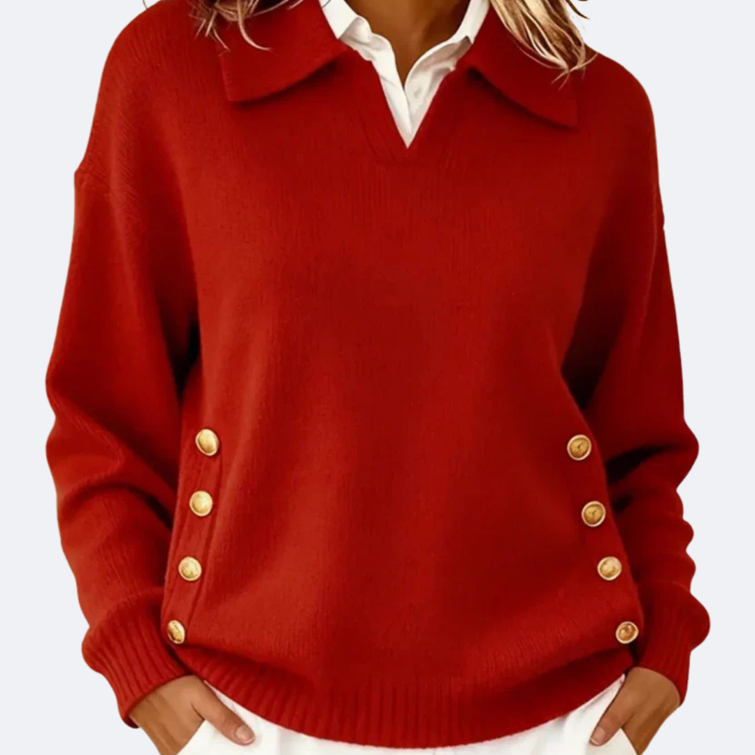 CARLA - Pull Doux avec Col Col Chic