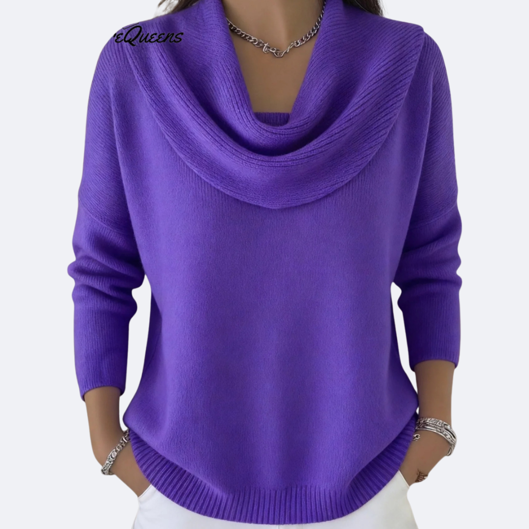 GIULIA - Pull avec Col Ruffle Accueillant