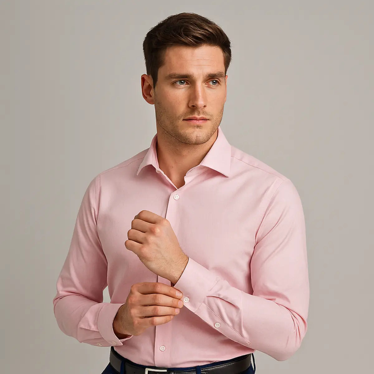 Camicia Antipiega a Taglio Aderente