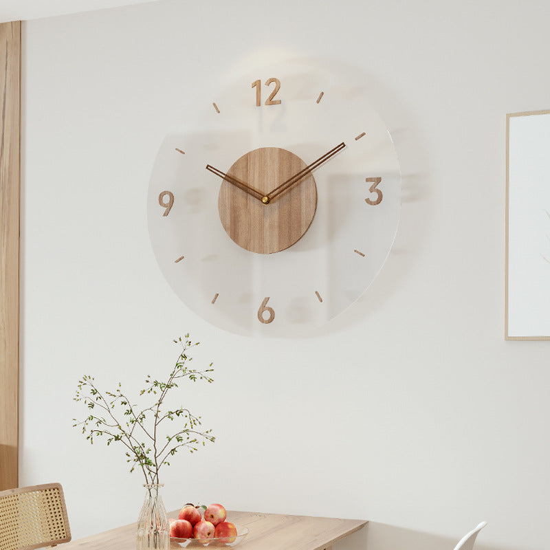 Nordora – Horloge murale en bois au design nordique silencieuse