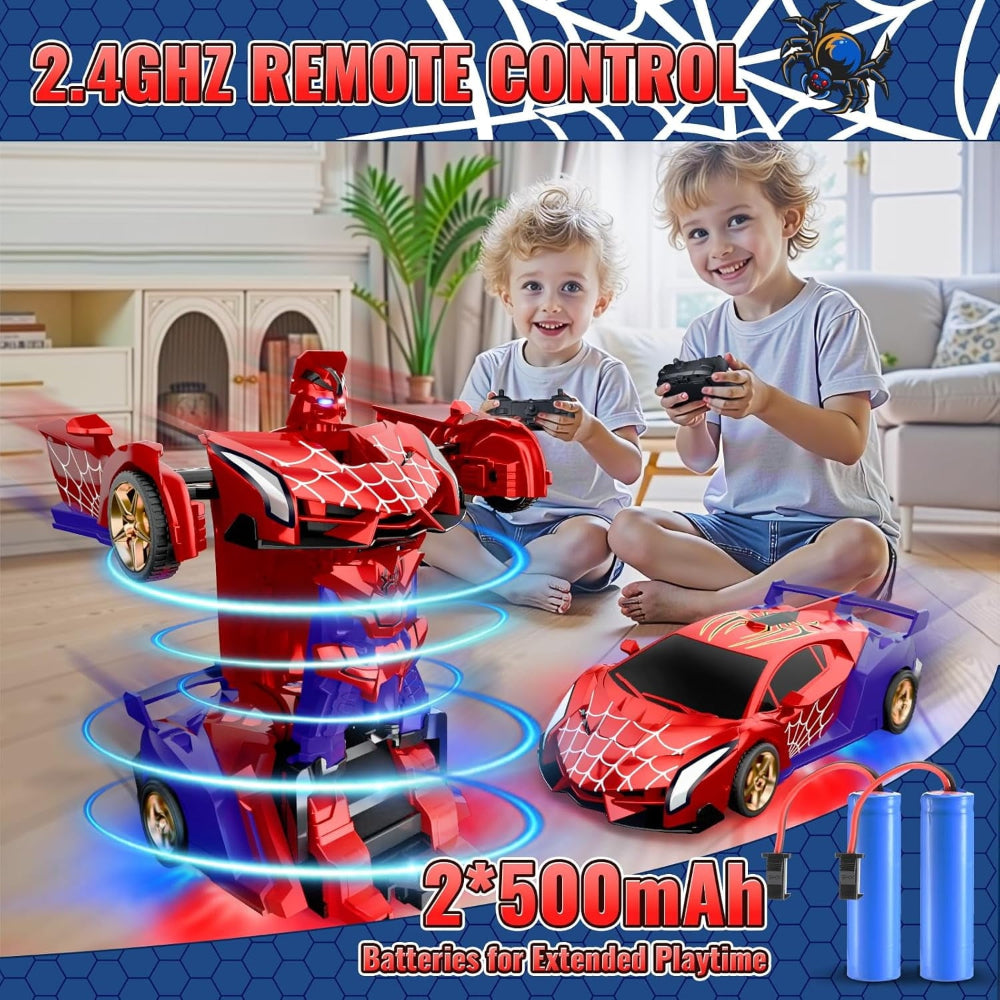 Robot auto télécommandé avec lumières LED