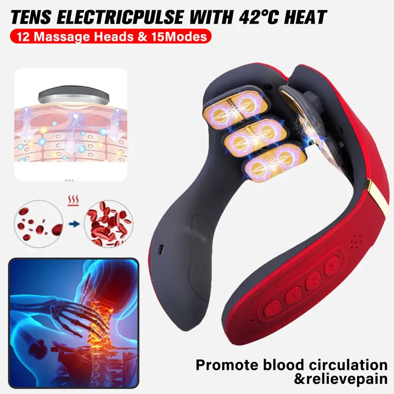 NeuroRelief – Massaggiatore elettrico per collo portatile