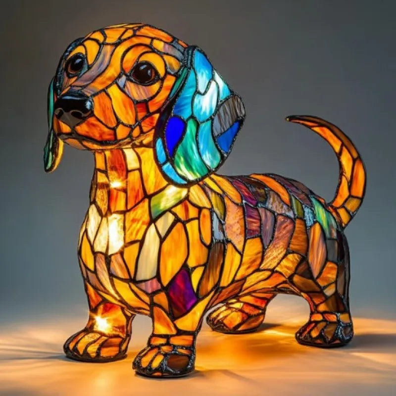 Lampe Bassotto Radiante – Lampe LED artisanale avec chien