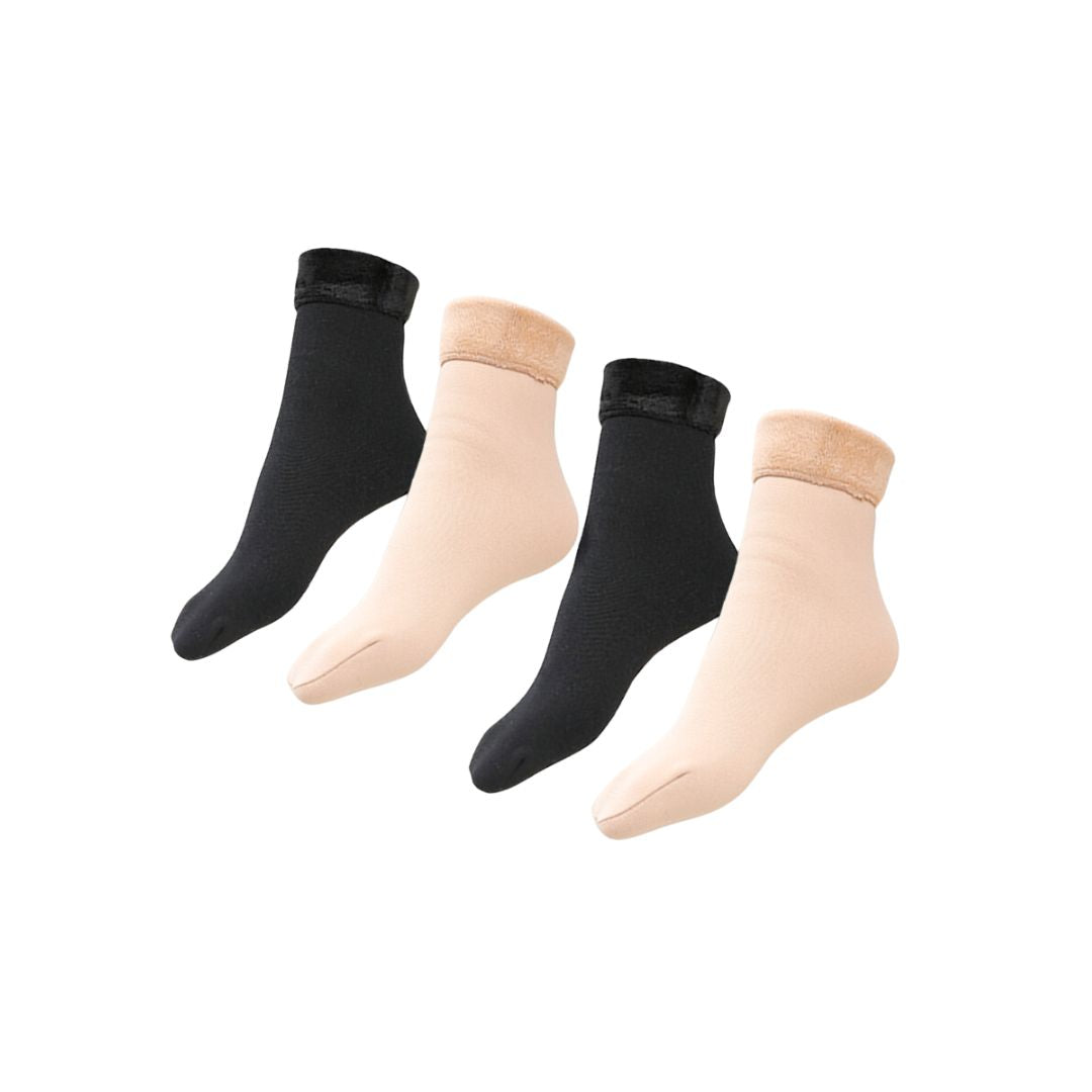 Ensemble de 4 ComfySocks – Chaussettes thermiques unisexes