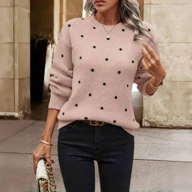 Clara | Pull en Maille avec Petits Pois
