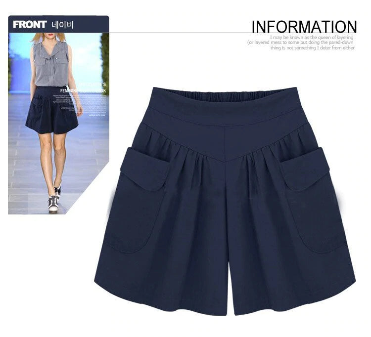 Shorts de plage décontractés pour femme avec taille élastique