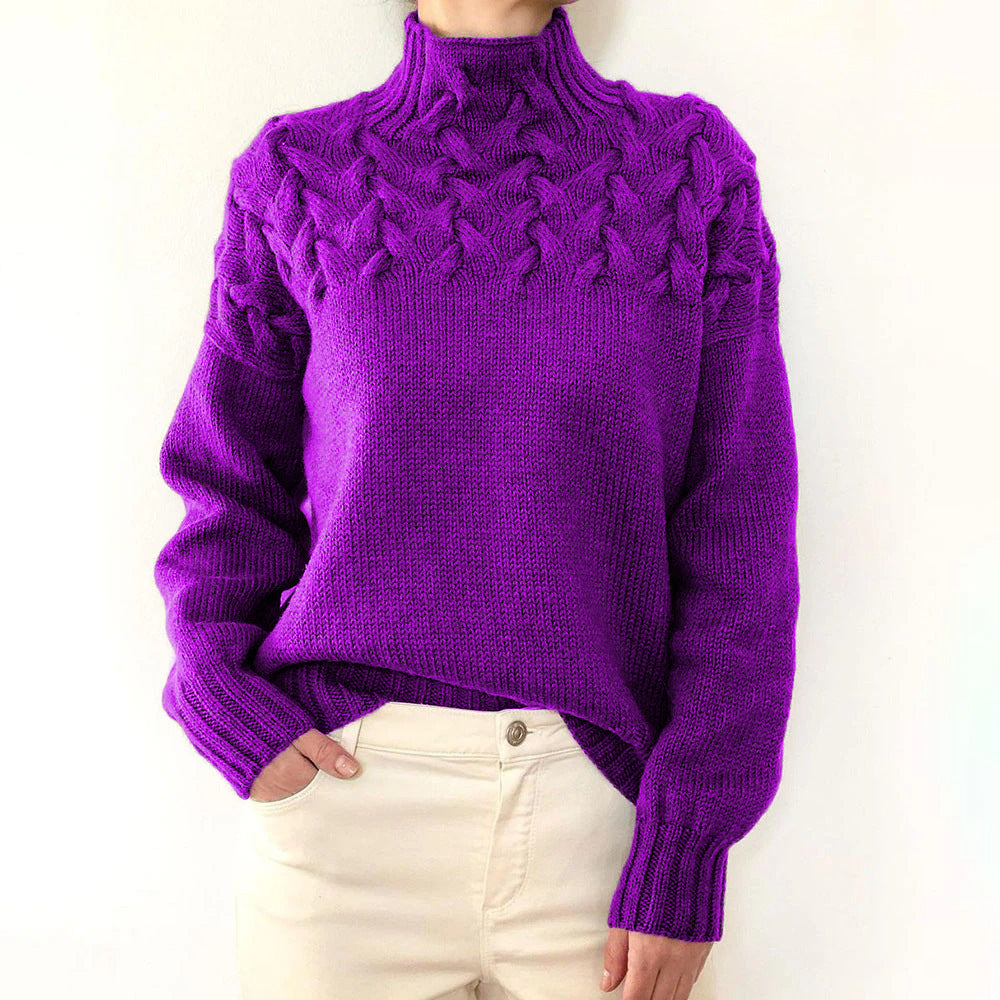 Loretta | Pull à Col Montant Doux et Enveloppant