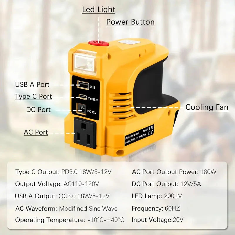 🔥Onduleur compact CC-CA - Adapté pour voiture, camping-car, usage extérieur et maisons de vacances