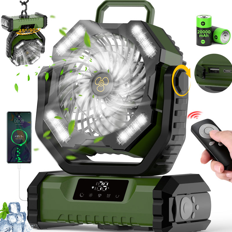 🔥 Vente chaude 50% de réduction 🎁 Ventilateur oscillant portable avec télécommande