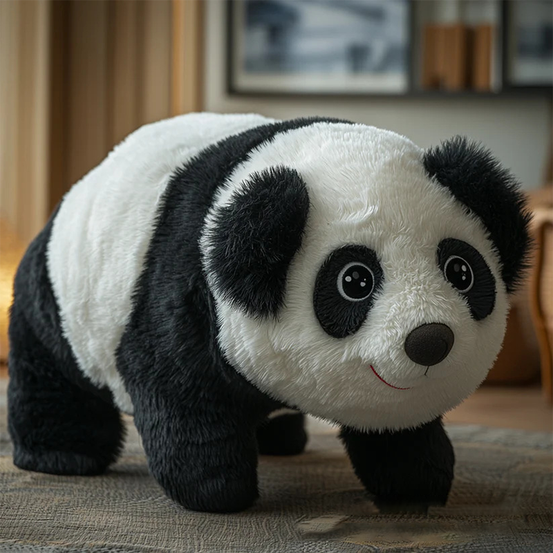 Peluche en forme d'animal marchant charmant
