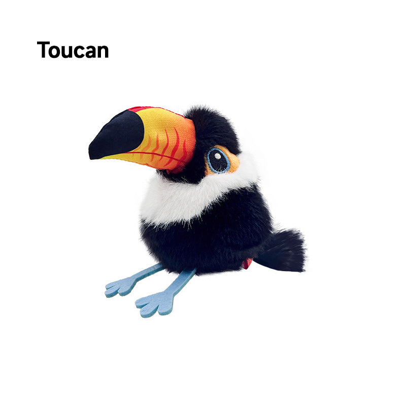 Jouet interactif réaliste en forme d'oiseau pour chats