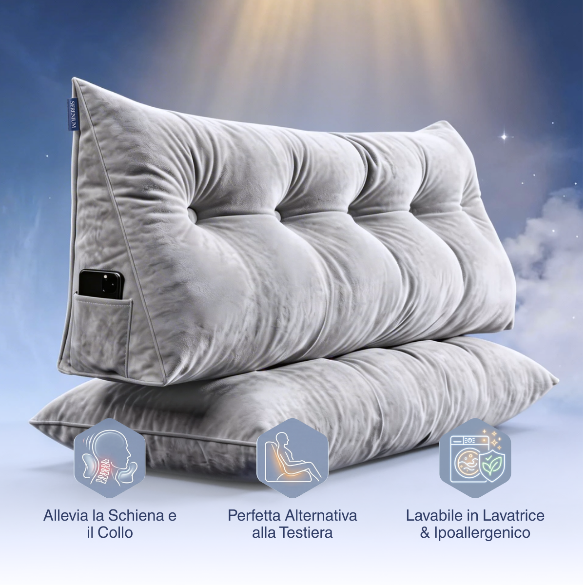 OrthoBack - Coussin de Dos pour le Lit