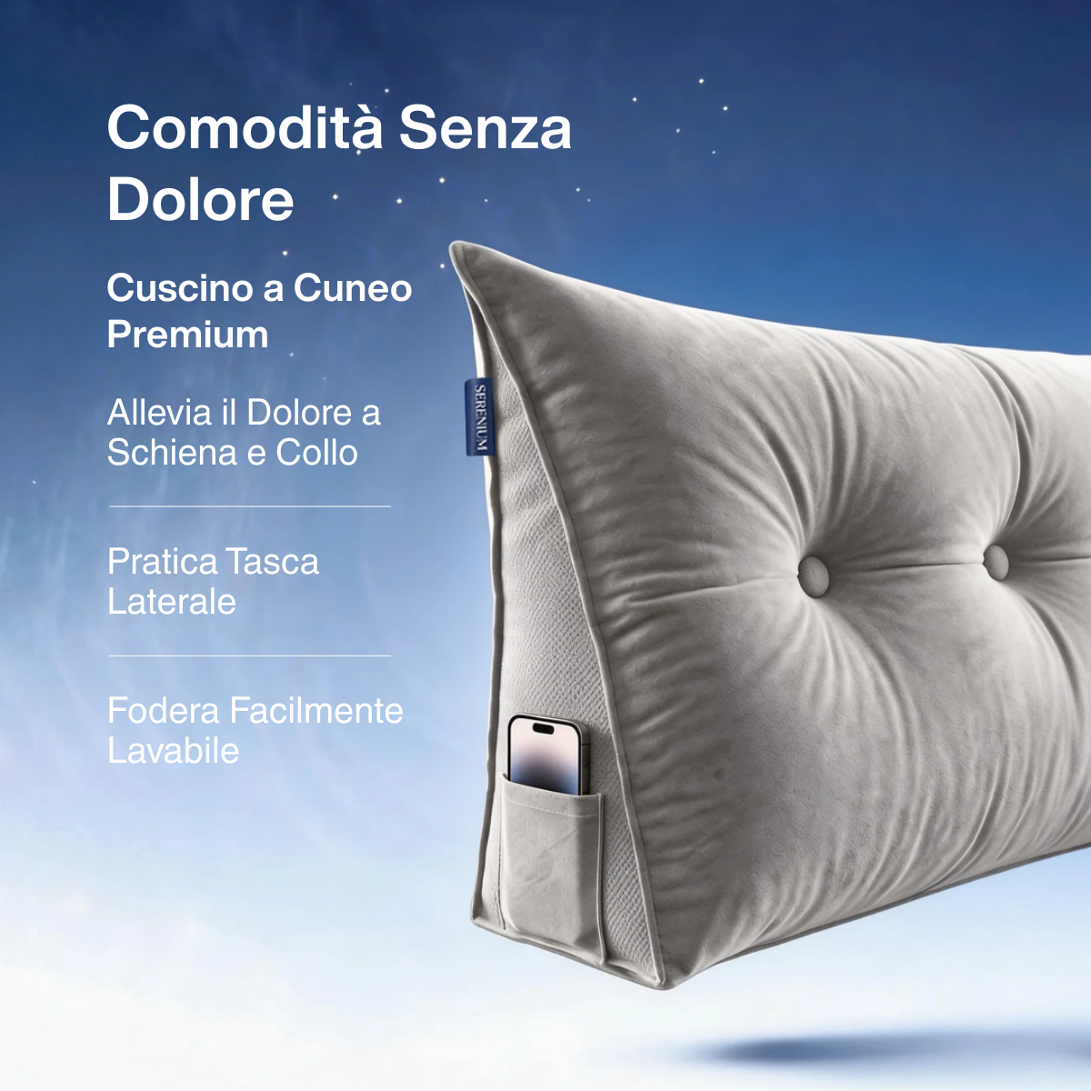 OrthoBack - Coussin de Dos pour le Lit