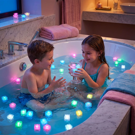 Cubi da bagno luminosi per bambini Set da 6