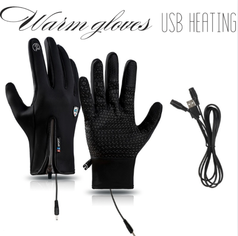 Gants chauffants outdoor imperméables avec fonction tactile