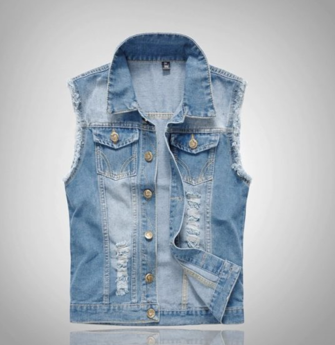 Gilet en denim pour homme