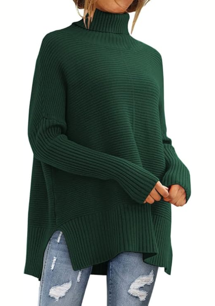 Elisa | Pull Chaud à Col Roulé Enveloppant