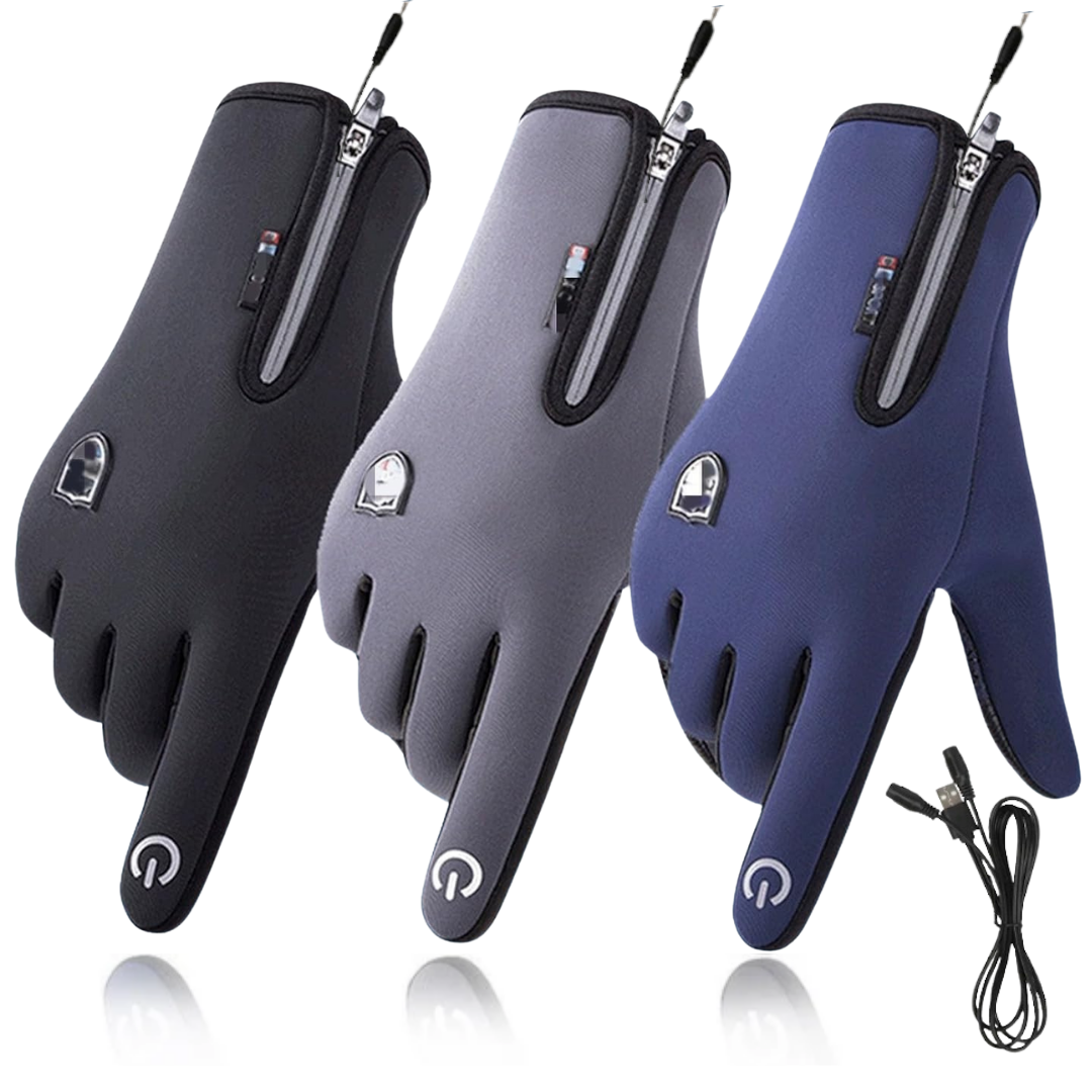 Gants chauffants outdoor imperméables avec fonction tactile