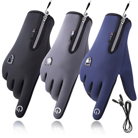 Guanti riscaldati outdoor impermeabili con funzione touch