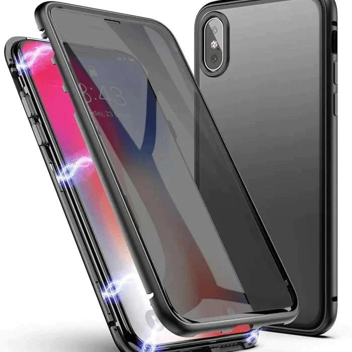Coque magnétique anti-regard pour iPhone