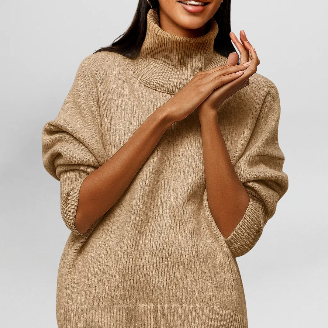 Stefanie | Pull Chaud et Raffiné avec Col Montant