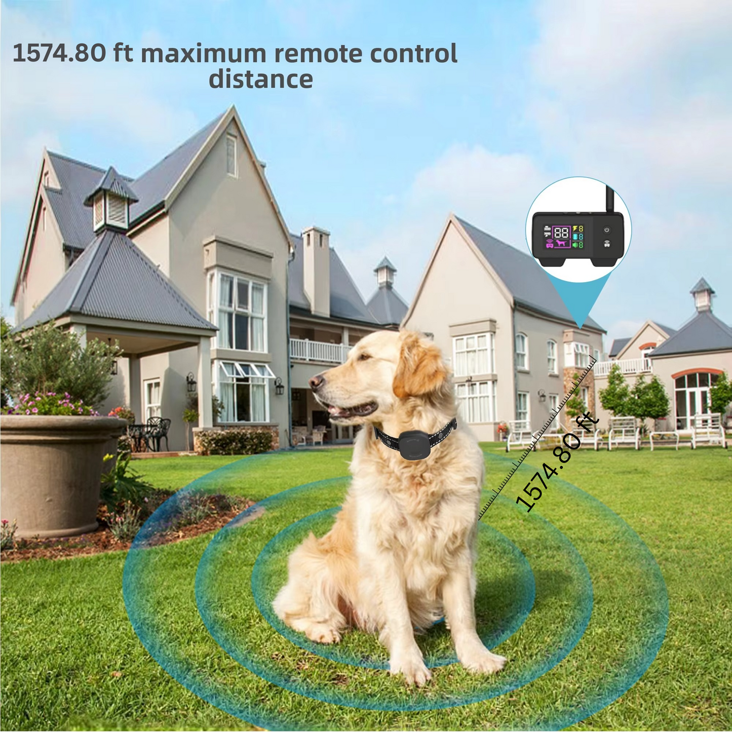 nordivo – Système de clôture sans fil pour chiens avec collier rechargeable