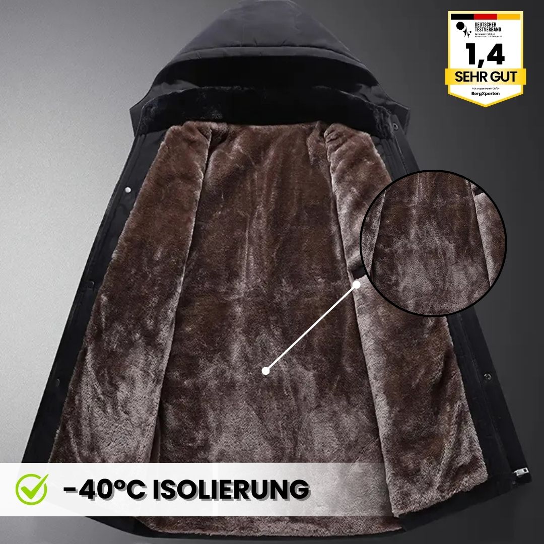 ThermoMax – Veste d'hiver matelassée à capuche pour homme