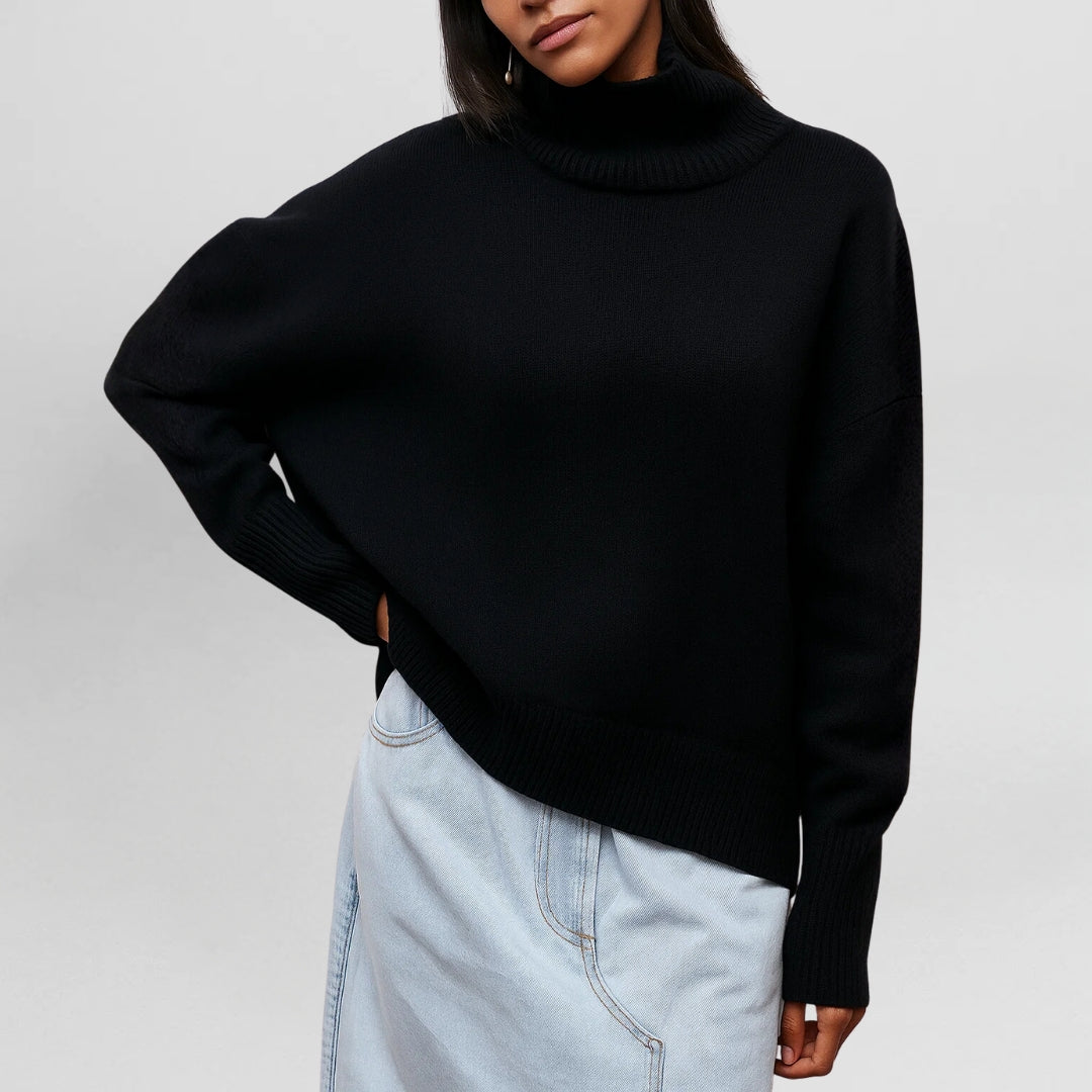 Stefanie | Pull Chaud et Raffiné avec Col Montant