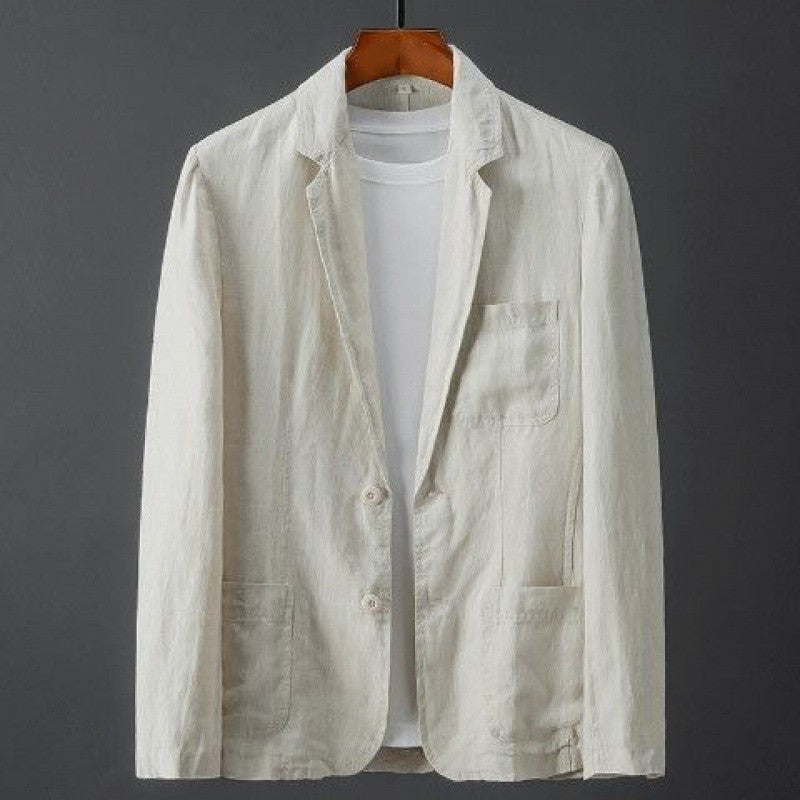 Blazer minimaliste en lin