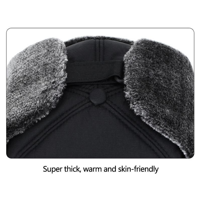 nordivo – Bonnet d'hiver coupe-vent avec protège-oreilles