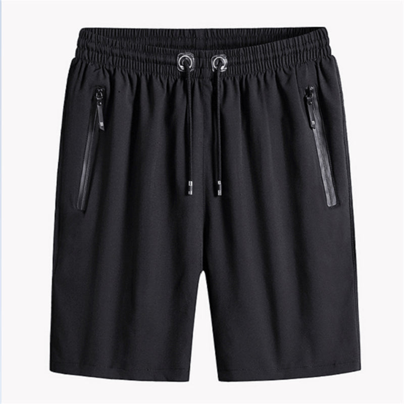 Shorts élastiques en soie glacée grandes tailles pour homme