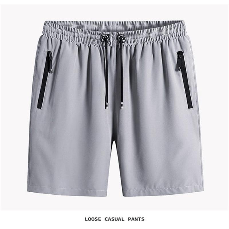 Shorts élastiques en soie glacée grandes tailles pour homme