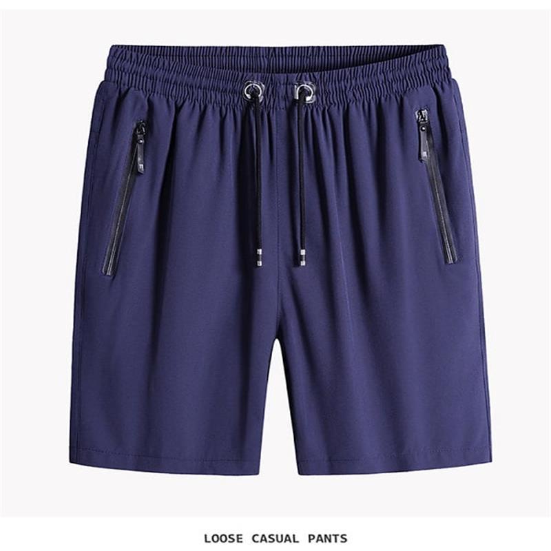 Shorts élastiques en soie glacée grandes tailles pour homme