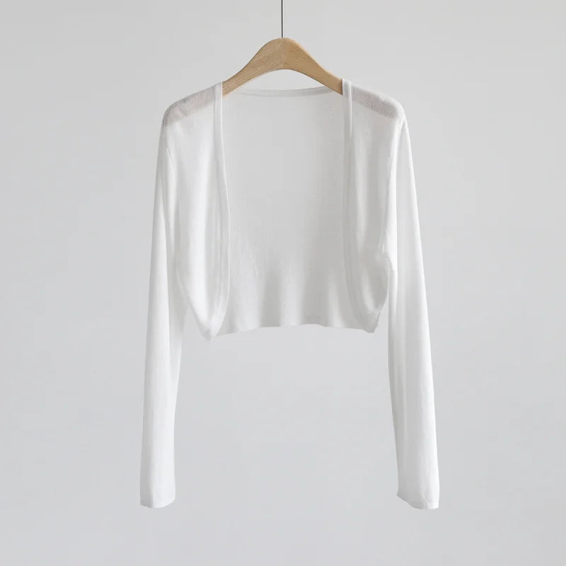 Cardigan en soie glacée Chemise pour la climatisation