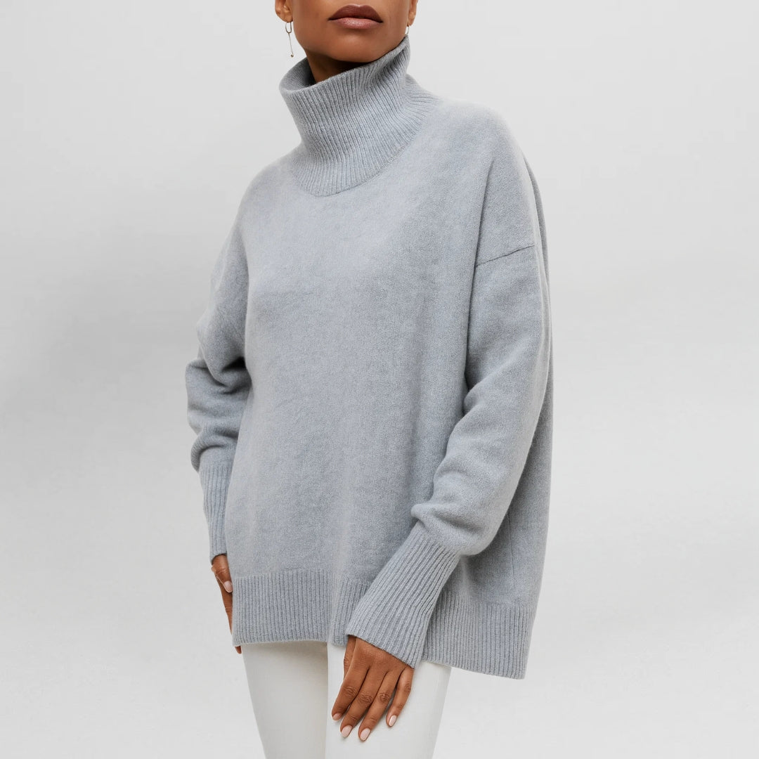 Stefanie | Pull Chaud et Raffiné avec Col Montant