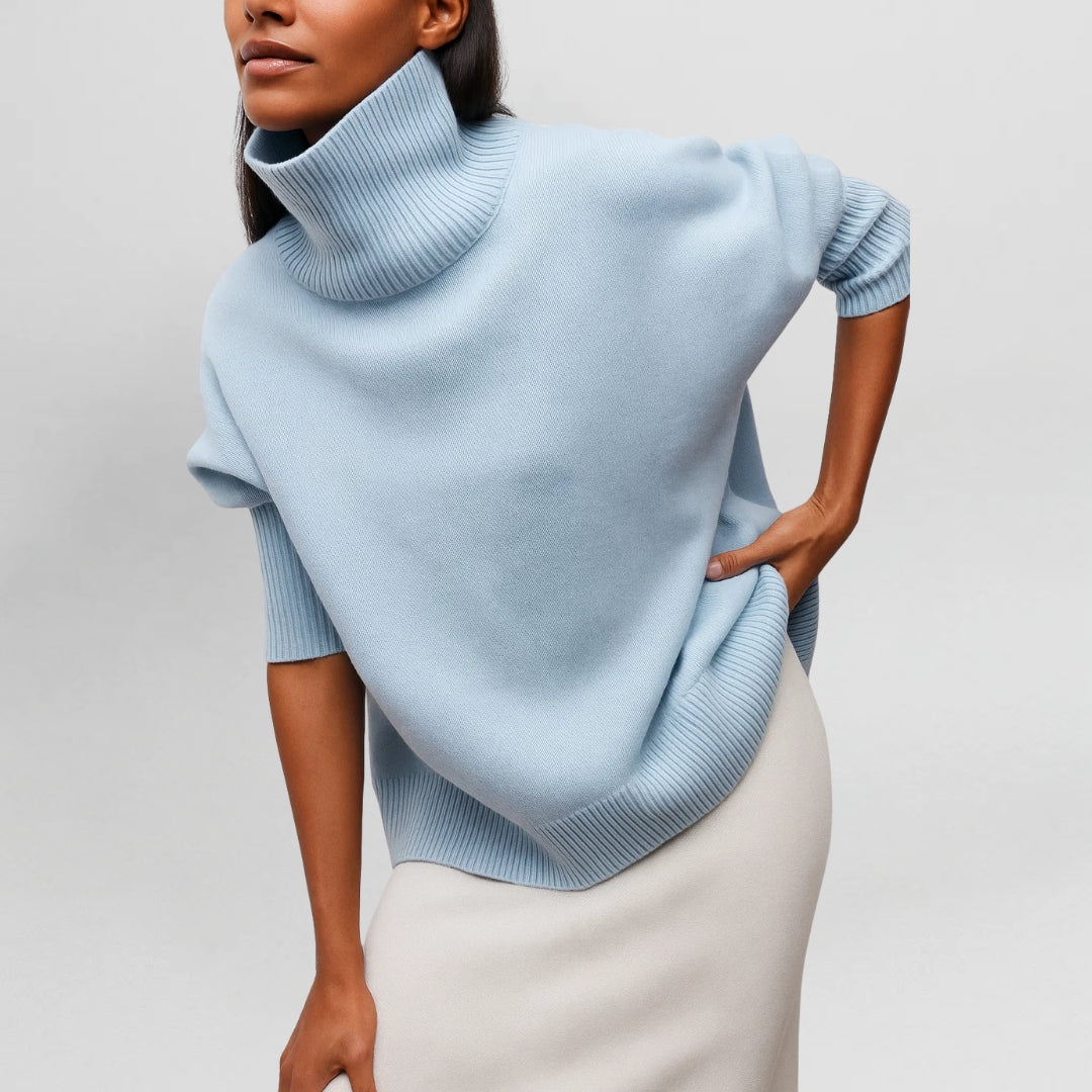 Stefanie | Pull Chaud et Raffiné avec Col Montant