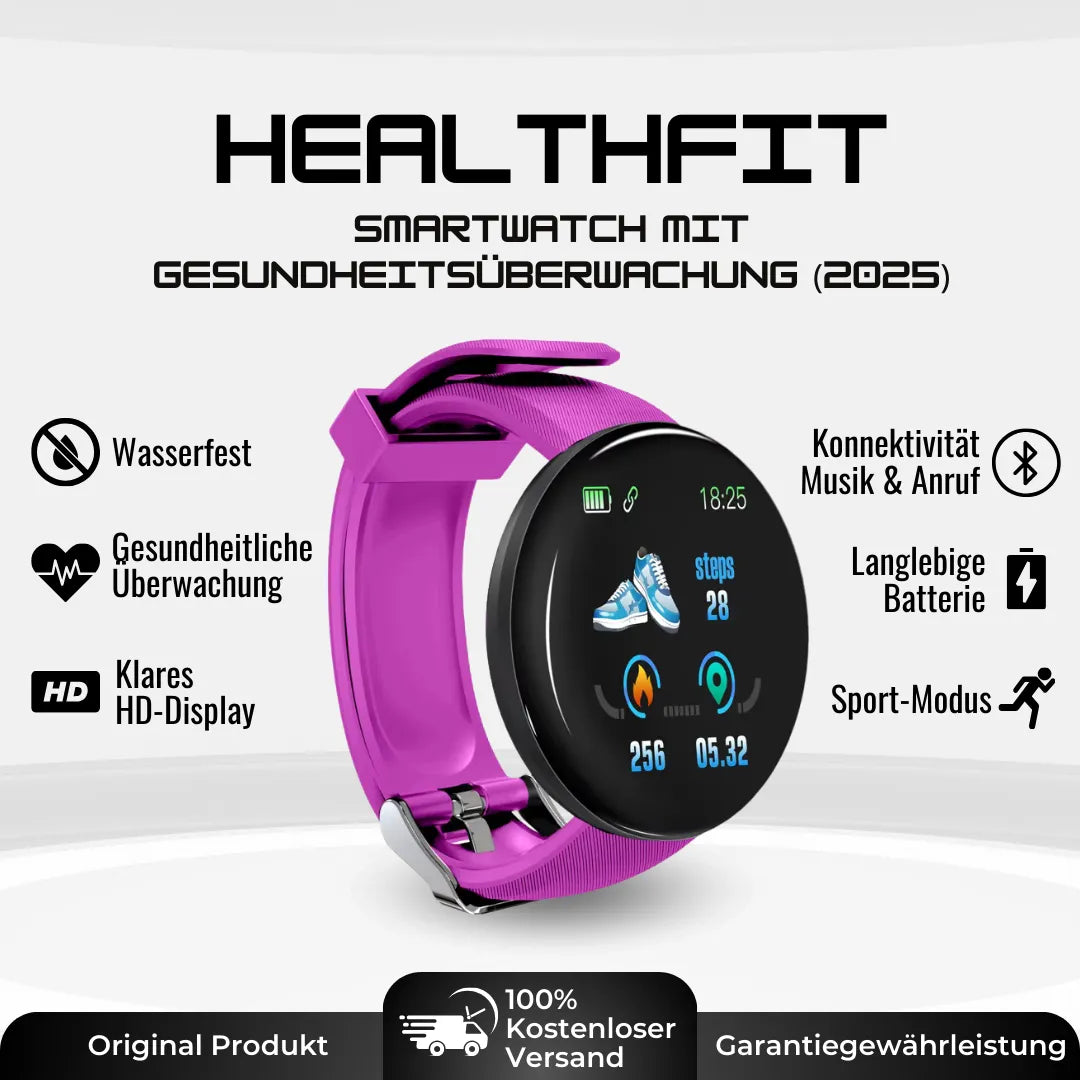 HealthFit – Montre connectée fitness et bien-être (2025)