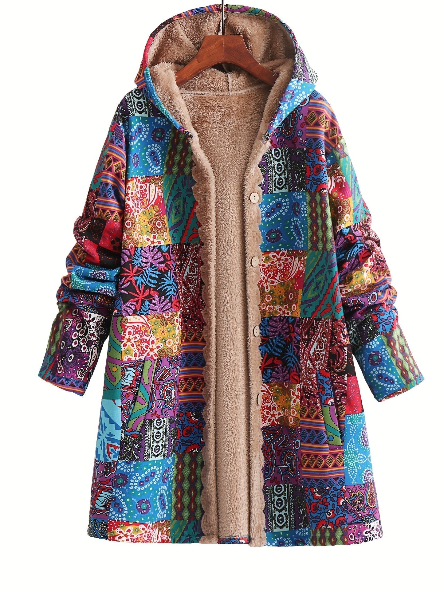 Lydia - cappotto patchwork boho