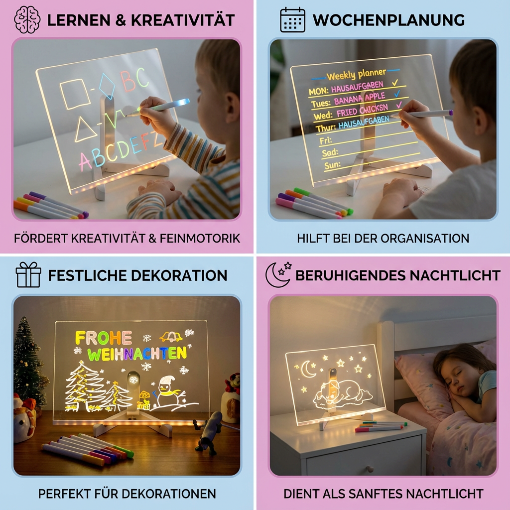 Lavagna luminosa LED per disegno bambini