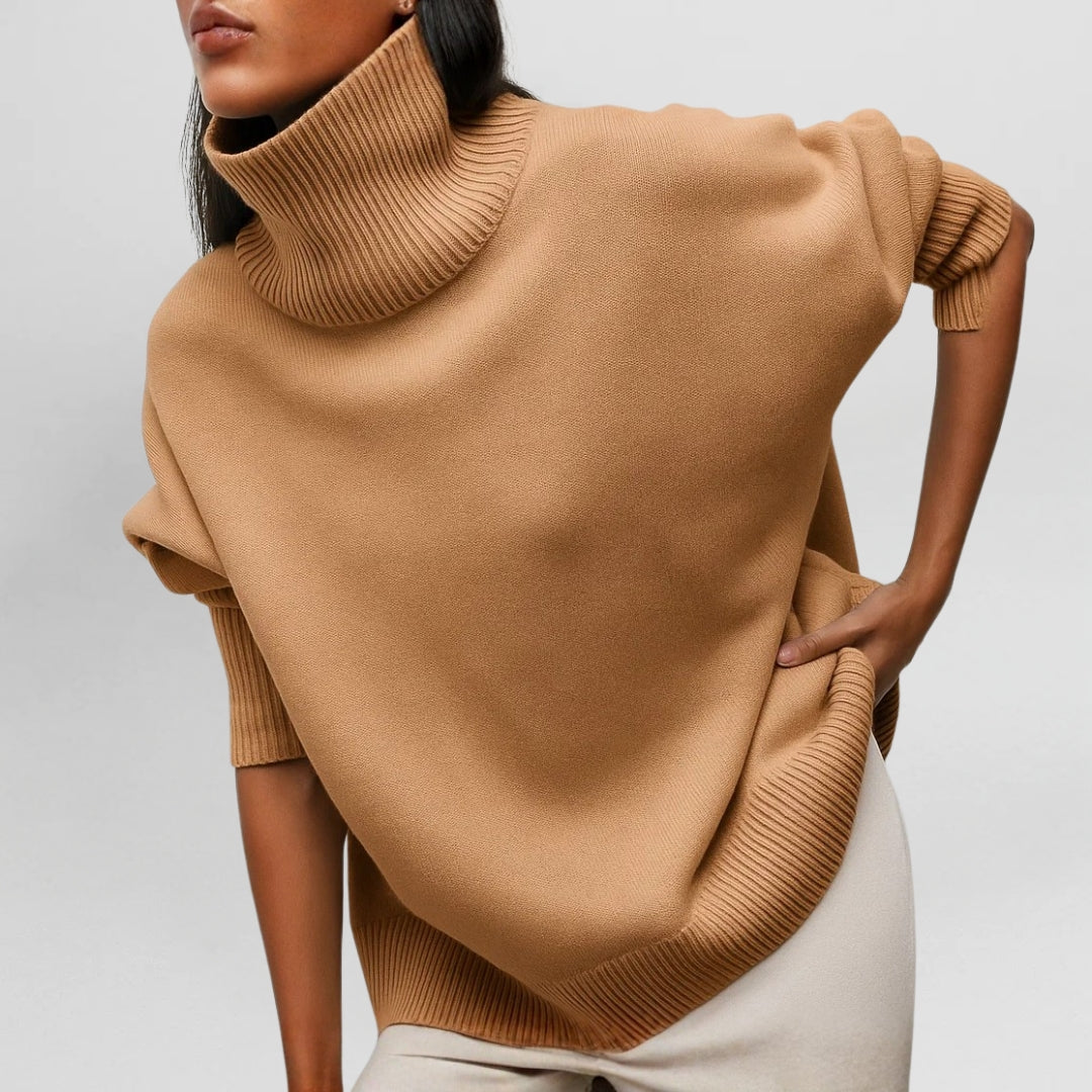 Stefanie | Pull Chaud et Raffiné avec Col Montant