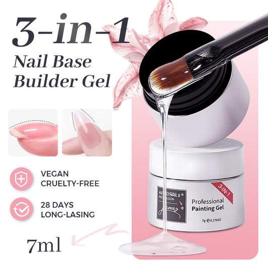 Gel Base Constructeur 3-en-1 Multiusage à Haute Transparence