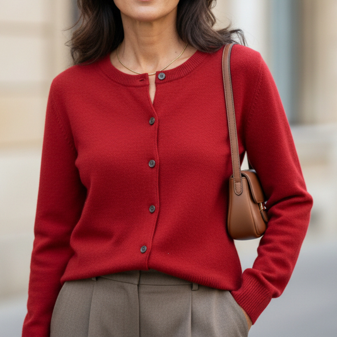 Sofia | Cardigan Doux à Boutons