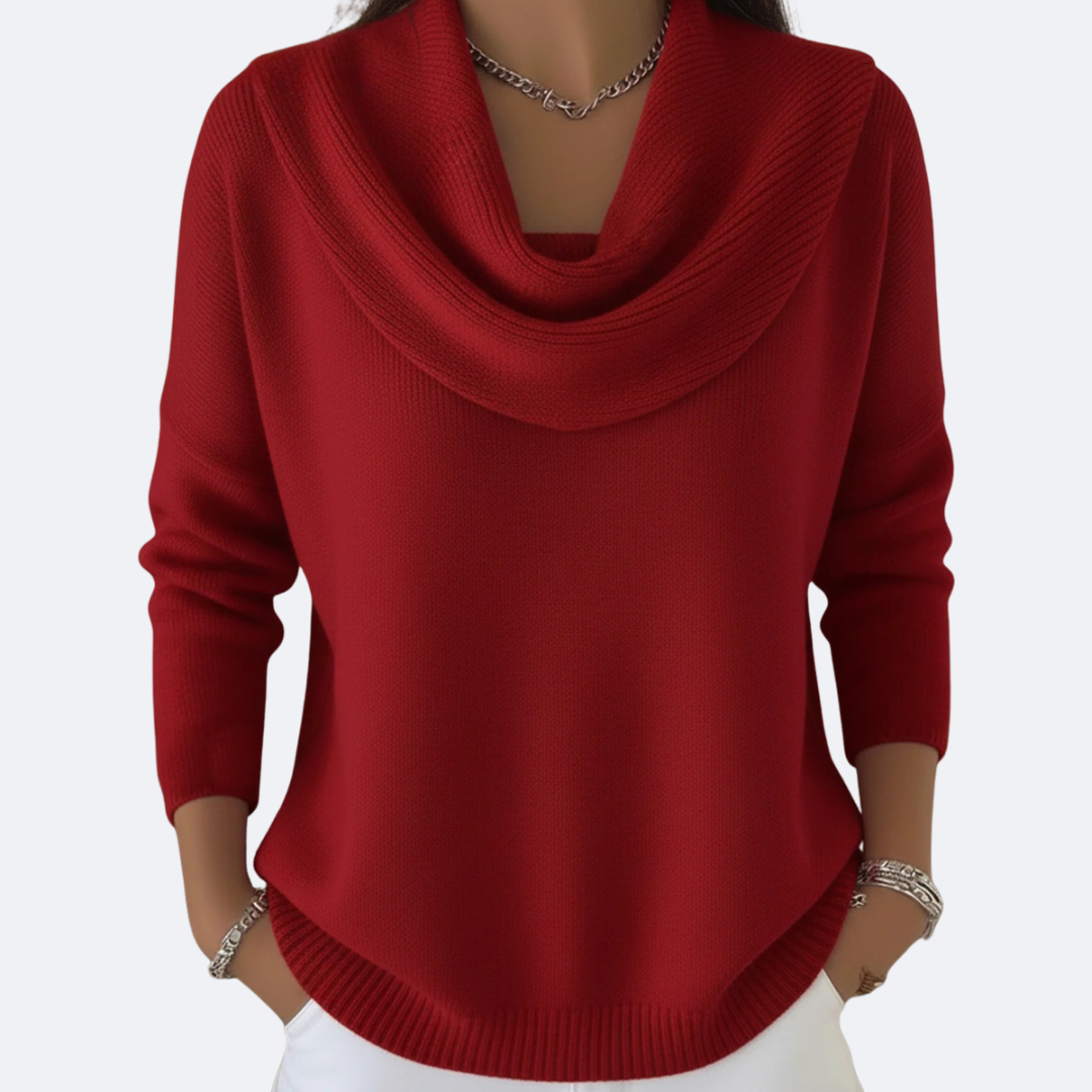 GIULIA - Pull avec Col Ruffle Accueillant