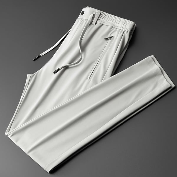 Pantalon droit décontracté homme anti-rides