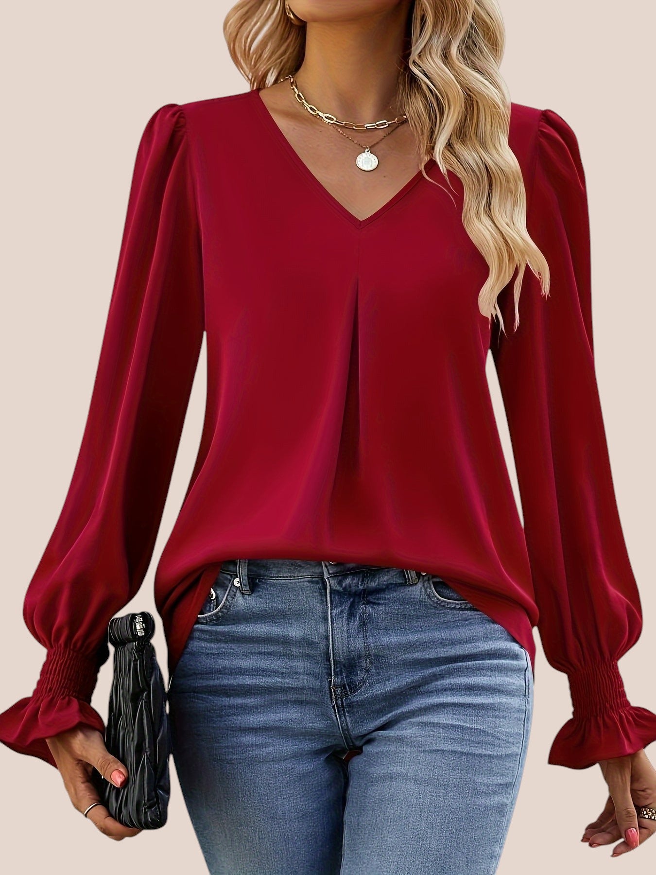 Mira | Blouse Élégante avec Décolleté en V