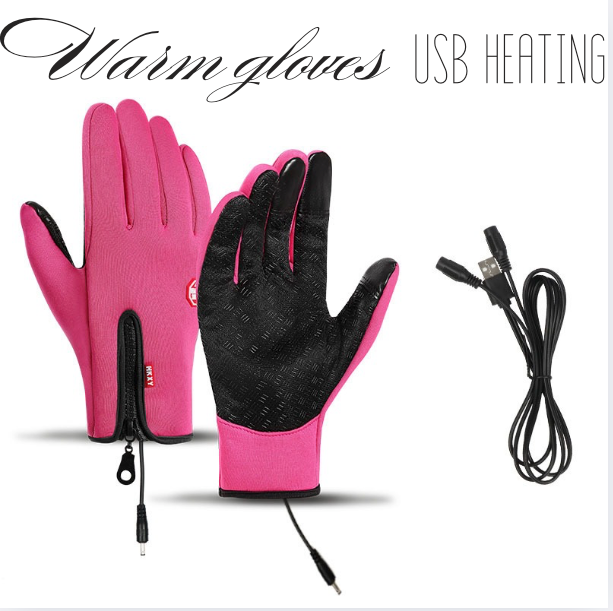 Gants chauffants outdoor imperméables avec fonction tactile
