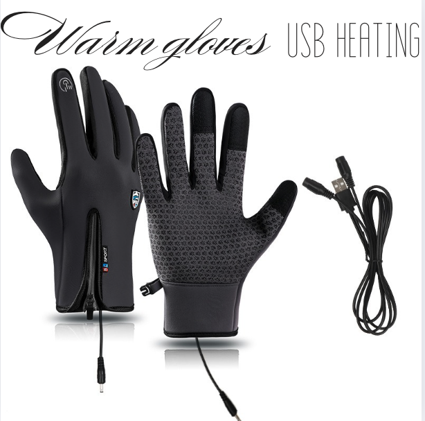 Gants chauffants outdoor imperméables avec fonction tactile